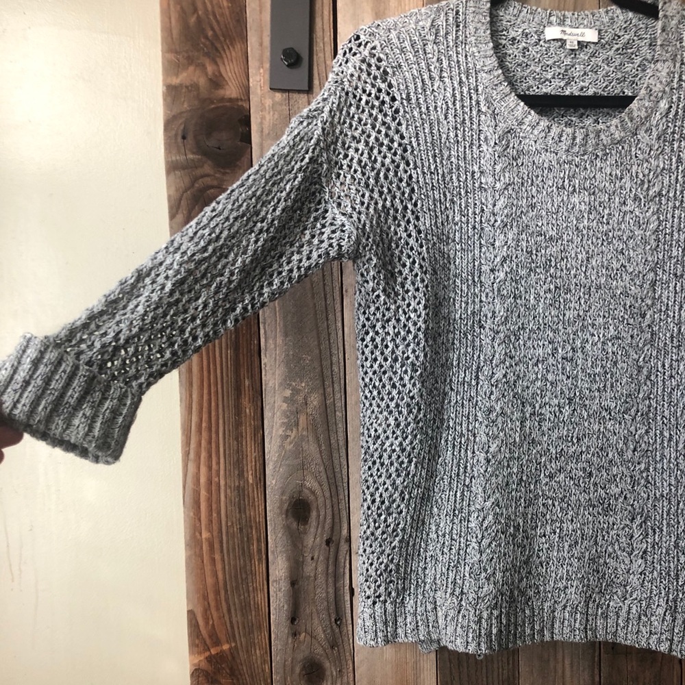 Grey Knit Madewell Sweater size XS - Picture 2 of 5